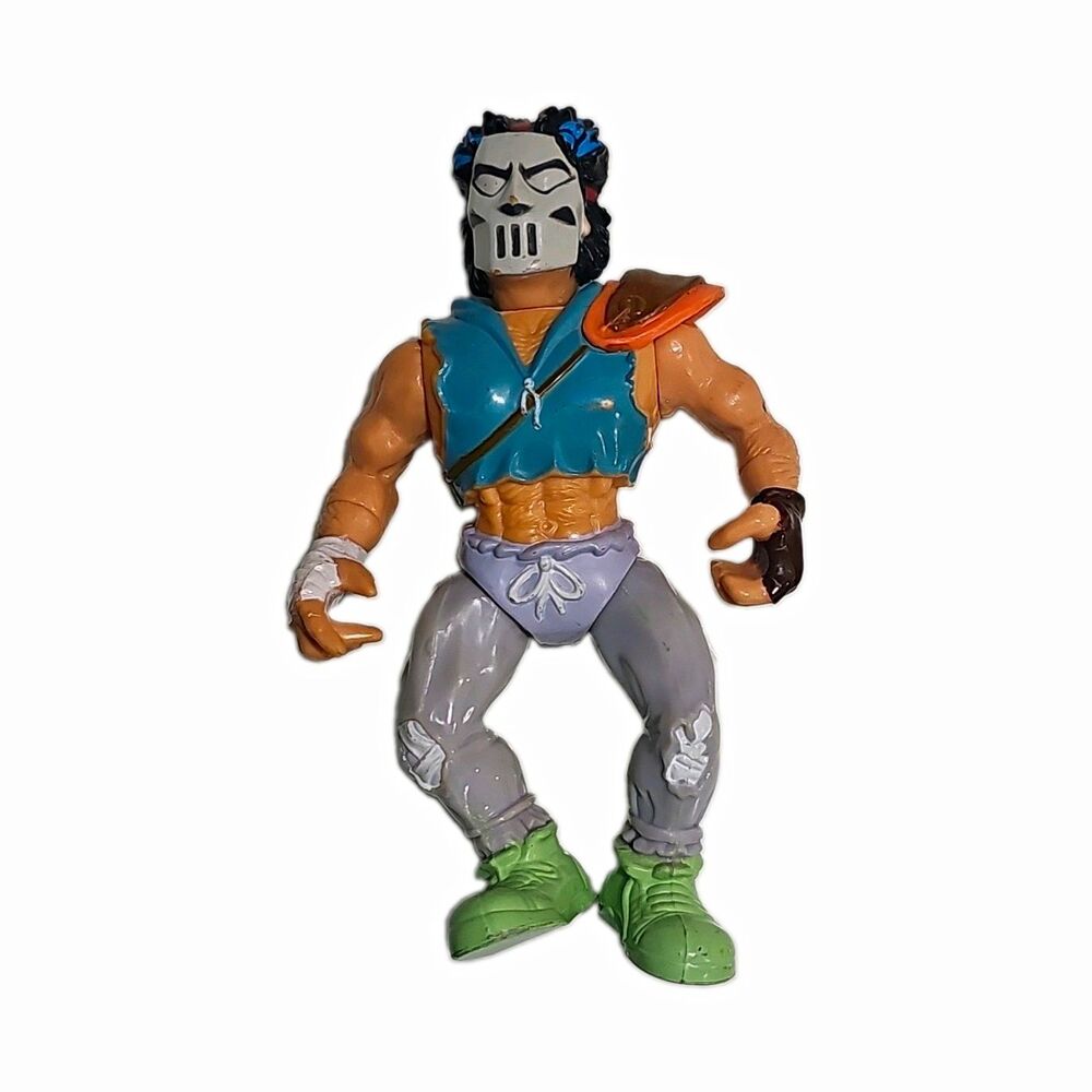 Vintage TMNT Casey Jones Action Figure 1989 Playmates Toys Loose Ninja Turtles
